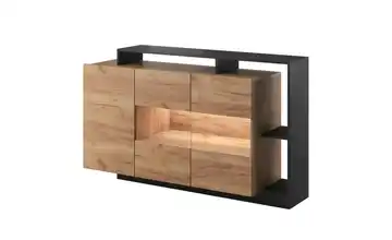 Kommode Schwarz, Eiche (Nachbildung)