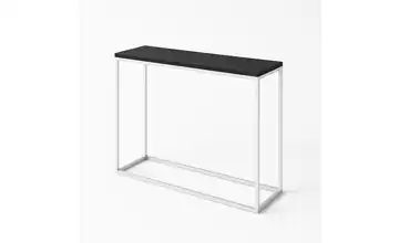 Konsolentisch Weiß 80 cm Schwarz 25x80