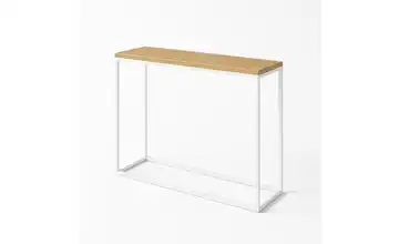 Konsolentisch Weiß 80 cm Eiche (Nachbildung) 25x80