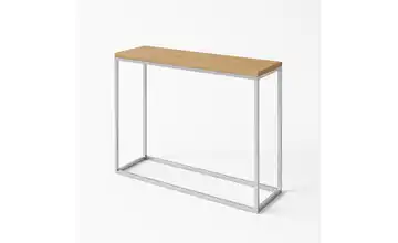 Konsolentisch 80 cm 25x80 verchromt Eiche (Nachbildung)