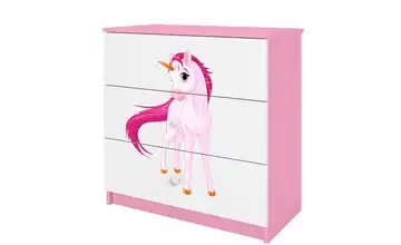 Kommode Weiß, Pink
