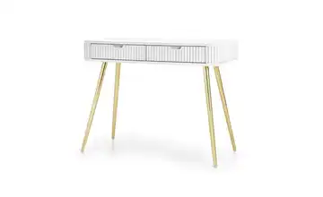 Selsey Schminktisch goldfarben Weiß