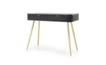 Selsey Schminktisch goldfarben Schwarz