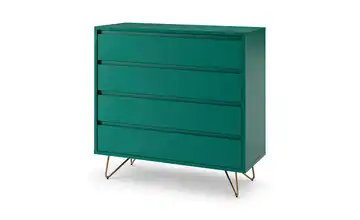 Kommode Grün, Goldfarben