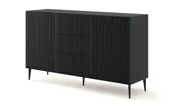 Sideboard Füße, konisch schmal Schwarz 150 cm Schwarz