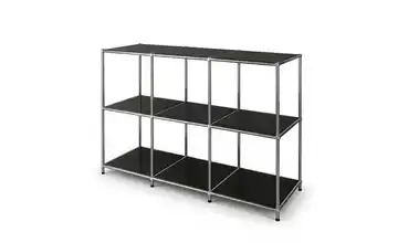 Floordirekt Metallregal Schwarz