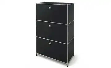 Floordirekt Metallregal Schwarz