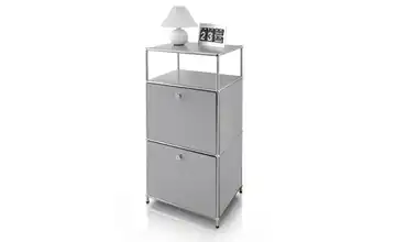Floordirekt Metallregal Grau