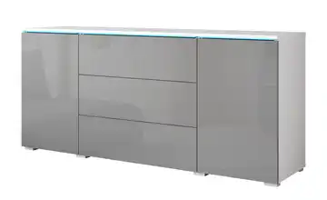 Sideboard Weiß, Grau