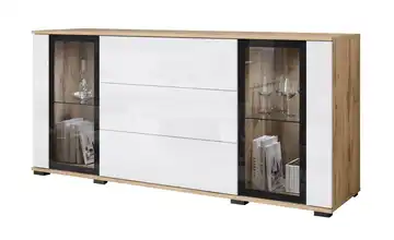 Sideboard Eiche (Nachbildung), Weiß