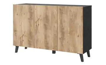 Sideboard Anthrazit, Kastanie (Nachbildung)
