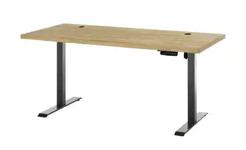  Schreibtisch mit Massivholzplatte 