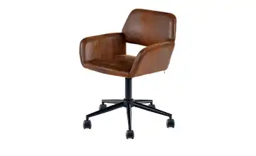 Bürodrehstuhl 56 cm 82,5 cm 53 cm Braun