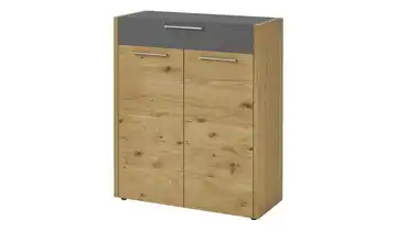 Woodford Schuhkommode Lina Eiche, Grau Mit Schuhgittern