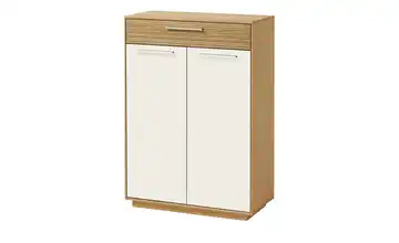 Schuhschrank Mit Einlegeböden Eiche bianco, Weiß