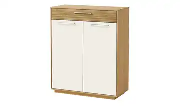 Schuhschrank Eiche bianco, Weiß Mit Schuhgittern