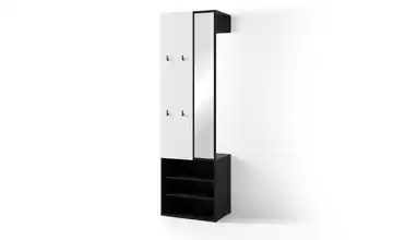 by Living Kompaktgarderobe Schwarz, Weiß
