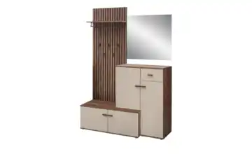 Kompaktgarderobe Rovereto Walnuss (Nachbildung), kaschmirfarben 148 cm