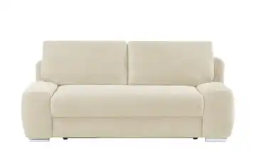 Schlafsofa mit Boxspringpolsterung Viannie de Luxe Creme Cordstoff