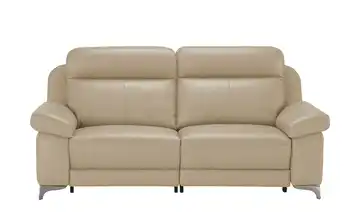 Wohnwert Sofa 3-sitzig mit elektrischer Relaxfunktion Arianna Beige, Natur