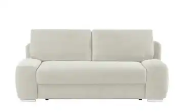 Schlafsofa mit Boxspringpolsterung Viannie de Luxe Hellgrau Cordstoff
