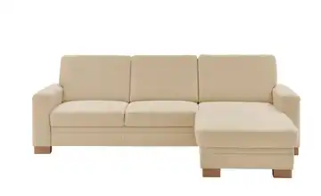 Kollektion Kraft Ecksofa Uli-S Beige Schlaffunktion, verstellbare Kopfstütze, Bettkasten rechts