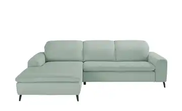 Jette Home Ecksofa aus Flachgewebe Jette Sense Mintgrün Grundfunktion links