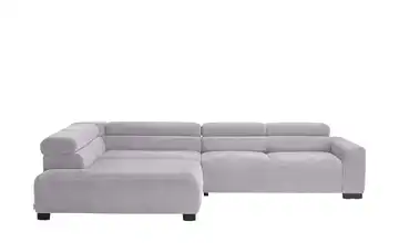 Jette Home Ecksofa aus Cord Jette Flirt Grau links Erweiterte Funktion