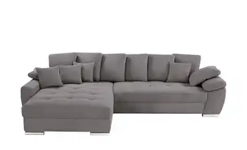 bobb Ecksofa Cordstoff links Steingrau