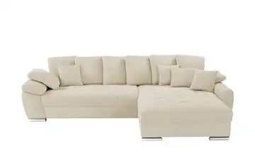 bobb Ecksofa Cordstoff rechts Creme