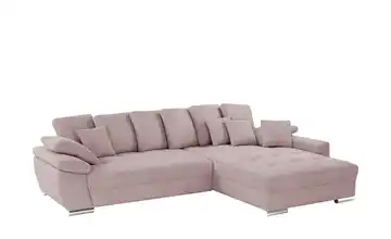 bobb Ecksofa Cordstoff rechts Flamingo