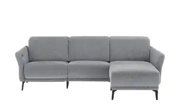 Ecksofa New York rechts Grau Erweiterte Funktion