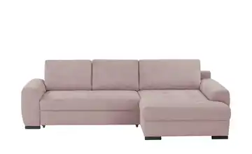 bobb Ecksofa Soumia rechts Rosa Cordstoff