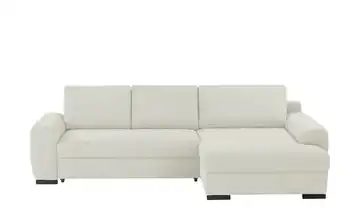 Ecksofa Soumia Elfenbein Cordstoff rechts