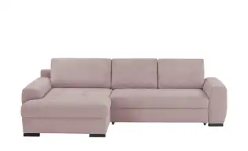 bobb Ecksofa Soumia links Rosa Cordstoff