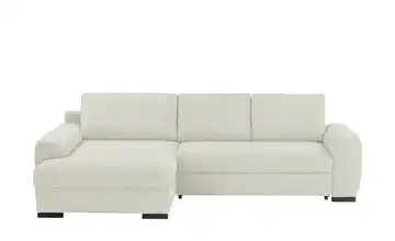 Ecksofa Soumia Elfenbein Cordstoff links