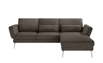 Jette Home Ecksofa Jette Wings rechts Erweiterte Funktion Dunkelbraun