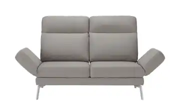 Sofa  2-sitzig mit Funktion Silbergrau