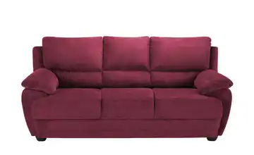 Primo Sofa 3-sitzig aus Mikrofaser Nebolo Rot