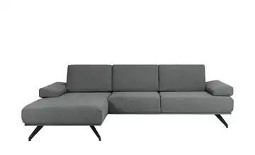 SOHO Ecksofa Gemma Dunkelgrau links Flachgewebe