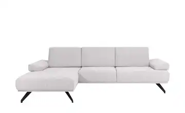 SOHO Ecksofa Gemma Hellgrau Flachgewebe links