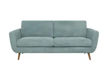 SOHO Sofa Hellblau Cordstoff 2,5