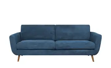 SOHO Sofa Blau Cordstoff 3