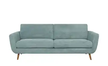 SOHO Sofa Hellblau Cordstoff 3