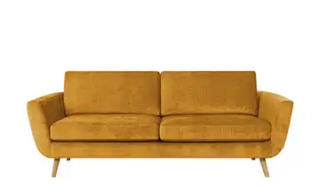 SOHO Sofa Senfgelb Samt 3