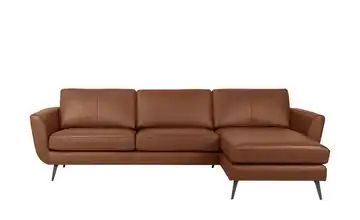 SOHO Ecksofa Cognacbraun rechts