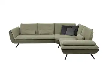 Kollektion Kraft Ecksofa  Luca  Grün rechts Erweiterte Funktion