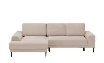 Twist Ecksofa aus Cord Capitol Beige links Grundfunktion