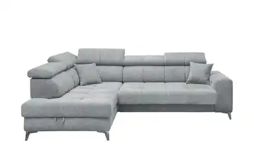 Ecksofa inklusive Stauraum Sydney links Hellgrau