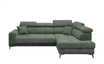 Ecksofa inklusive Stauraum Sydney rechts Moosgrün